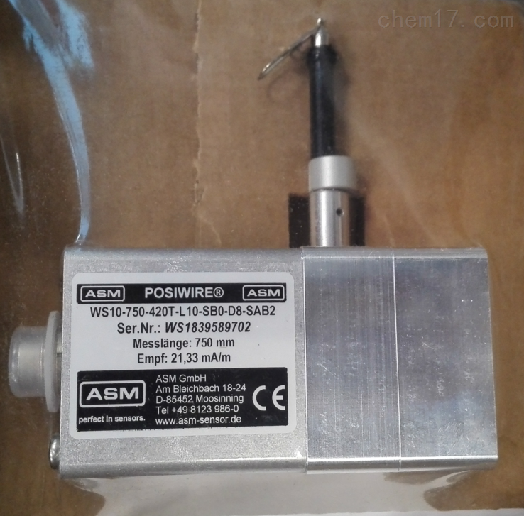 ASM 角度传感器 PRAS1-45-U2-CW-M12A5（A124778）